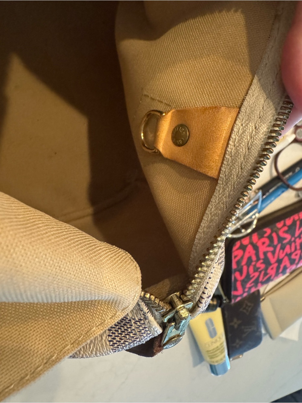 Authentic Louis Vuitton Azur Speedy 25 - Picture 14 of 16